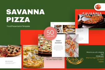 Savanna Pizza PowerPoint Template